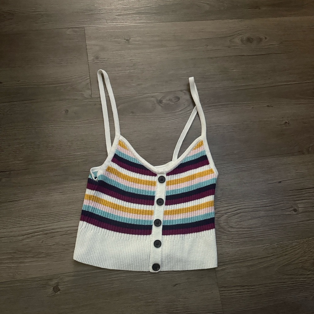 American Eagle Striped Tank Top